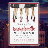 Bachelorette New York City Weekend Fashion Party Einladung