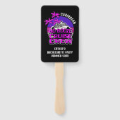 Bachelorette NO BOOZE CRUISE CREW Besties Party Fächer (Rückseite)