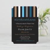 #Bachelorette oder Bachelor Party Trendy Einladung (Stehend Vorderseite)