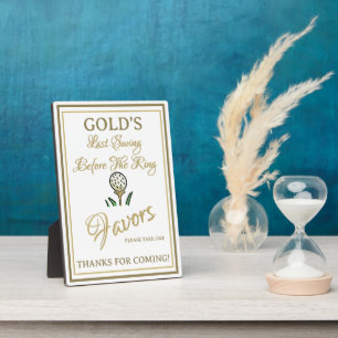 Bachelorette oder Brautparty Favoriten Gold und We Fotoplatte