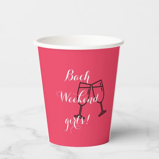 BACHELORETTE PAPPBECHER (Vorderseite)