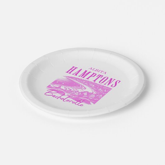 Bachelorette Pappteller (Schrägansicht)