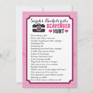 Bachelorette Part Scavenger Foto Jagd Game