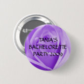 BACHELORETTE PARTEI-Lavendel-Rosenknopf Button (Vorne & Hinten)