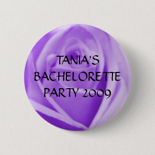 BACHELORETTE PARTEI-Lavendel-Rosenknopf Button