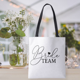 Bachelorette party bag bride team tasche