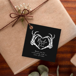 Bachelorette Party Black Gothic Heart Thank You Geschenkanhänger