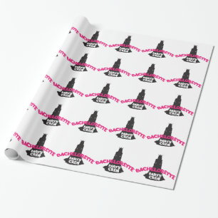 bachelorette party crew geschenkpapier