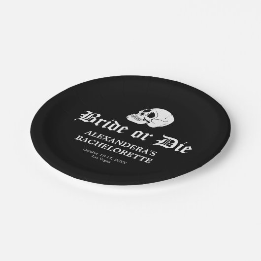 Bachelorette-Party: Die oder Tote Tote Do Uns Pappteller (Schrägansicht)
