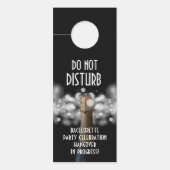 Bachelorette Party Do Not Disturb Champagne Türanhänger (Vorderseite)