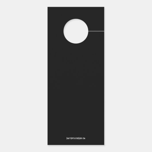 Bachelorette Party Do Not Disturb Champagne Türanhänger (Rückseite)