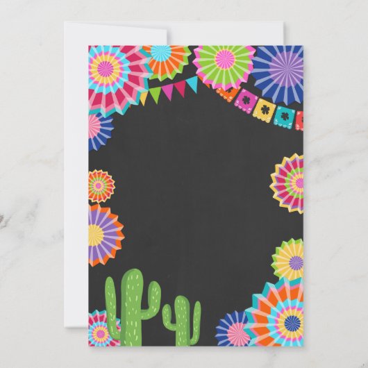 Bachelorette party Fiesta Invitation Nacho Average Einladung (Rückseite)