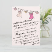 BACHELORETTE PARTY INVITATION // LINGERIE SHOWER EINLADUNG (Stehend Vorderseite)