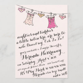BACHELORETTE PARTY INVITATION // LINGERIE SHOWER EINLADUNG