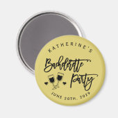 Bachelorette Party Island Citrus Yellow Magnets Magnet (Vorderseite/Rückseite)
