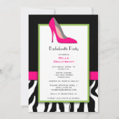 Bachelorette Party Pink Heels Invitation Einladung (Vorderseite)