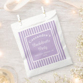 Bachelorette Party Retro Modern LightPurple Classy Geschenktütchen (Ausgeschnitten)
