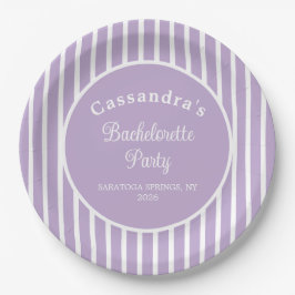 Bachelorette Party Retro Modern LightPurple Classy Pappteller