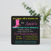 BACHELORETTE PARTY WEEKEND INVITE EINLADUNG (Stehend Vorderseite)