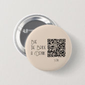 Bachelorette Pastel Qr Code Kaufen die Braut ein G Button (Vorne & Hinten)