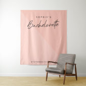 Bachelorette Peach Pink | Minimaler Hintergrund de Wandteppich (Beispiel)