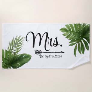Bachelorette, personalisierter Strand Strandtuch