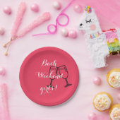 BACHELORETTE PINK PAPIERPLATTE PAPPTELLER (Party)