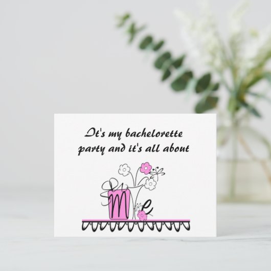 Bachelorette Postkarte (Stehend Vorderseite)