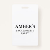 Bachelorette QR Code Kaufen Sie die Braut ein Getr Ausweis (Rückseite)