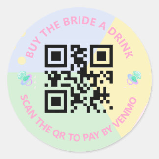 Bachelorette QR/Venmo Stickers der 90er Jahre