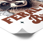 Bachelorette-Racoon-Junge-Ferse Y Poster (Ecke)