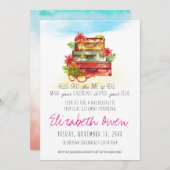 Bachelorette Reiseziel Party Einladung (Vorne/Hinten)