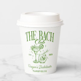 Bachelorette Retro Cocktail Grün Pappbecher
