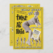 Bachelorette Retro Dance Party Einladungen (Vorne/Hinten)
