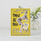 Bachelorette Retro Dance Party Einladungen (Stehend Vorderseite)