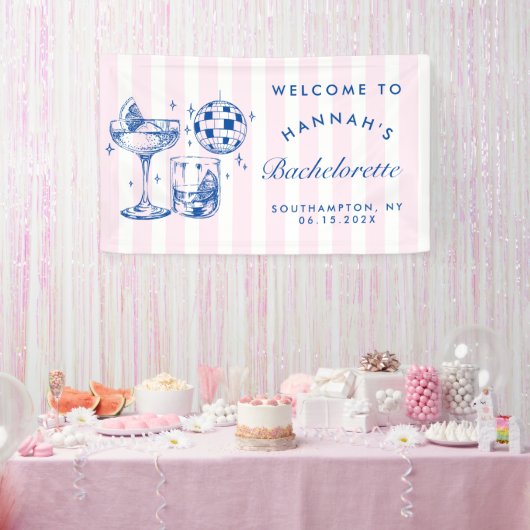 Bachelorette Retro Disco Banner (Party)