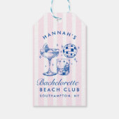 Bachelorette Retro Disco Geschenkanhänger (Rückseite)