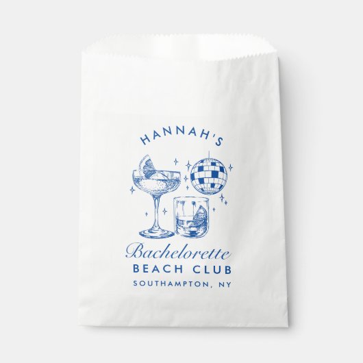 Bachelorette Retro Disco Geschenktütchen (Vorderseite)
