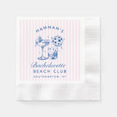 Bachelorette Retro Disco Serviette (Vorderseite)