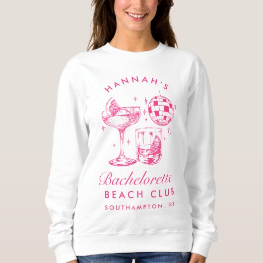 Bachelorette Retro Disco Sweatshirt (Vorderseite)