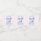 Bachelorette Retro Disco Wasserflaschenetikett (Einzelnes Label)