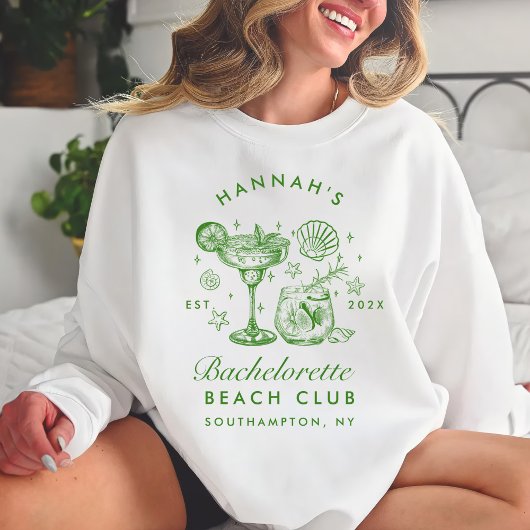Bachelorette Retro Modern Minimalist Bridesmaid Sweatshirt