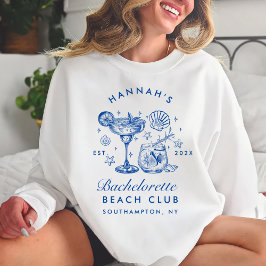 Bachelorette Retro Modern Minimalist Bridesmaid Sweatshirt