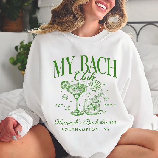 Bachelorette Retro Modern Minimalist Bridesmaid Sweatshirt