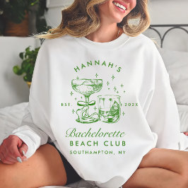 Bachelorette Retro Modern Minimalist Bridesmaid Sweatshirt