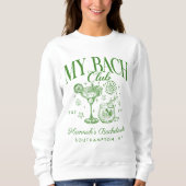 Bachelorette Retro Modern Minimalist Bridesmaid Sweatshirt (Vorderseite)