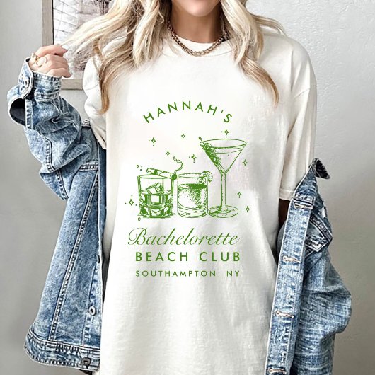 Bachelorette Retro Moderne Minimalistische Bridesm T-Shirt