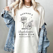 Bachelorette Retro Moderne Minimalistische Bridesm T-Shirt