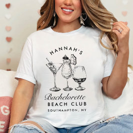 Bachelorette Retro Moderne Minimalistische Bridesm T-Shirt