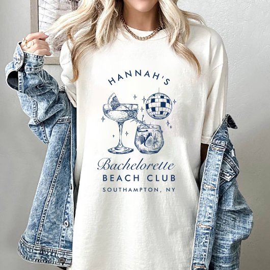 Bachelorette Retro Moderne Minimalistische Bridesm T-Shirt